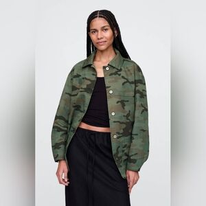 GAP Green Camo Chore Jacket Barn NWT
